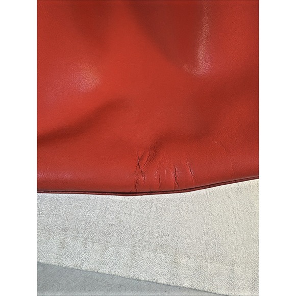 Co-Lab COLAB Christopher Kon Tote Bag leather handbag tassel Orange-Red - Picture 7 of 14